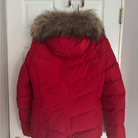 M Miller Women's Red Ski Jacket with Fur Hood - Picture 2 of 4